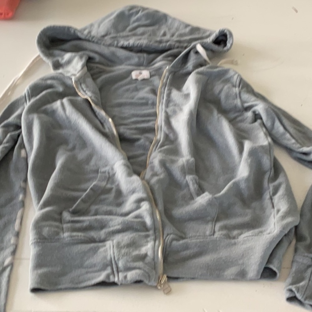 Light blue Zip-Up Hoodie size 1